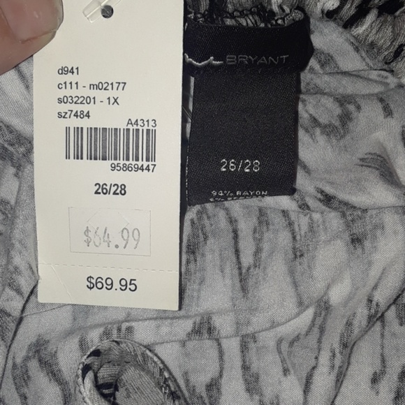 BNWT Lane Bryant Beaded Blk/Grey/Whte Knit Dress - Picture 8 of 8